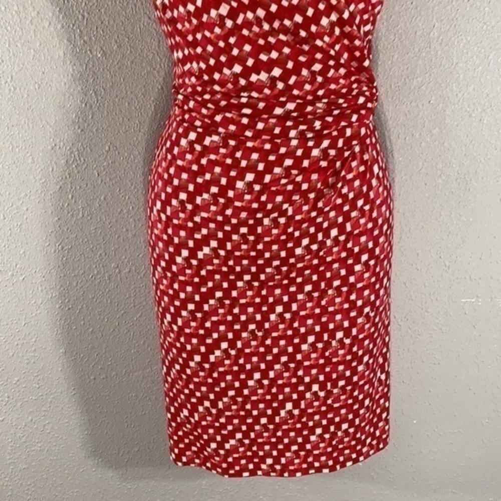 NIC+ZOE Red Printed Sleeveless Sheath Dress - Picture 6 of 12